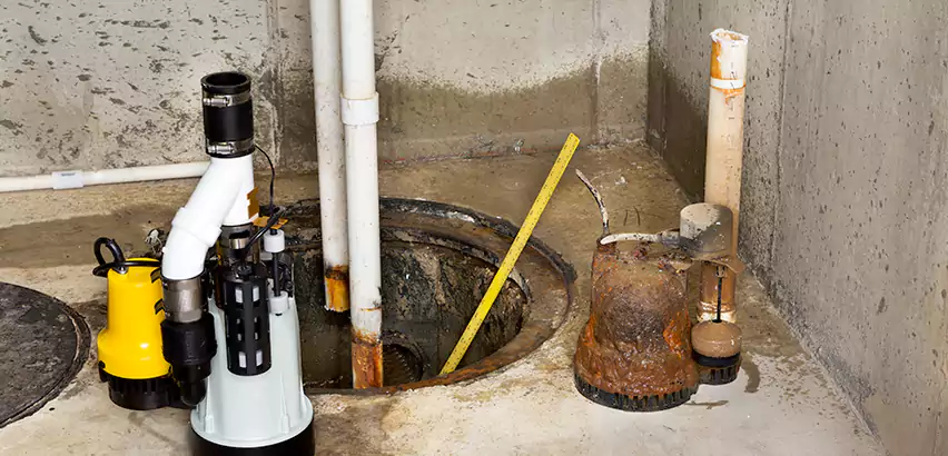 Installing Sump Pump in Finished Basement in Belmont, CA